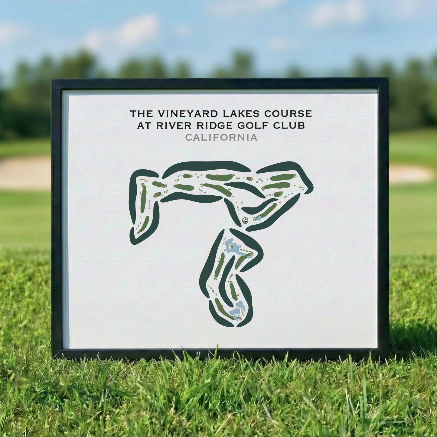 The Vineyard Course at River Ridge Golf Club, California - Printed Golf Courses