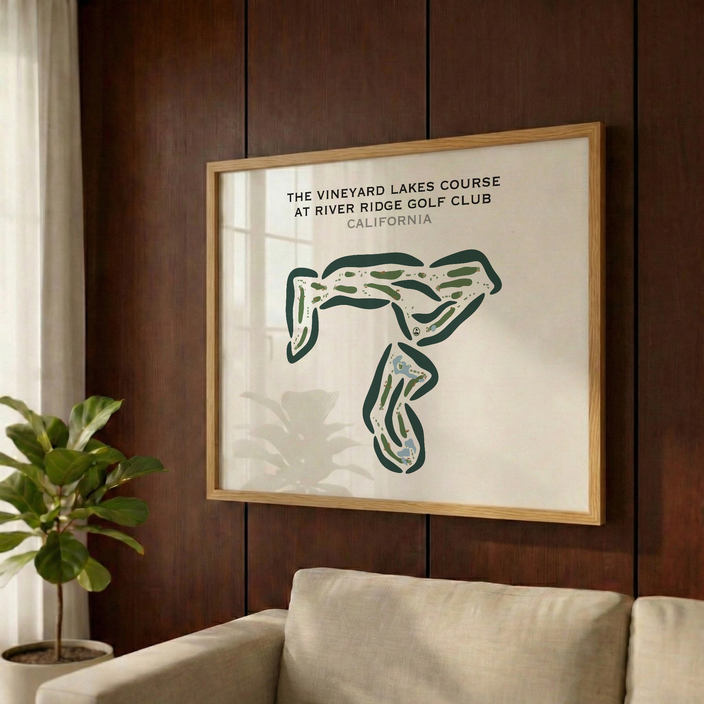 The Vineyard Course at River Ridge Golf Club, California - Printed Golf Courses