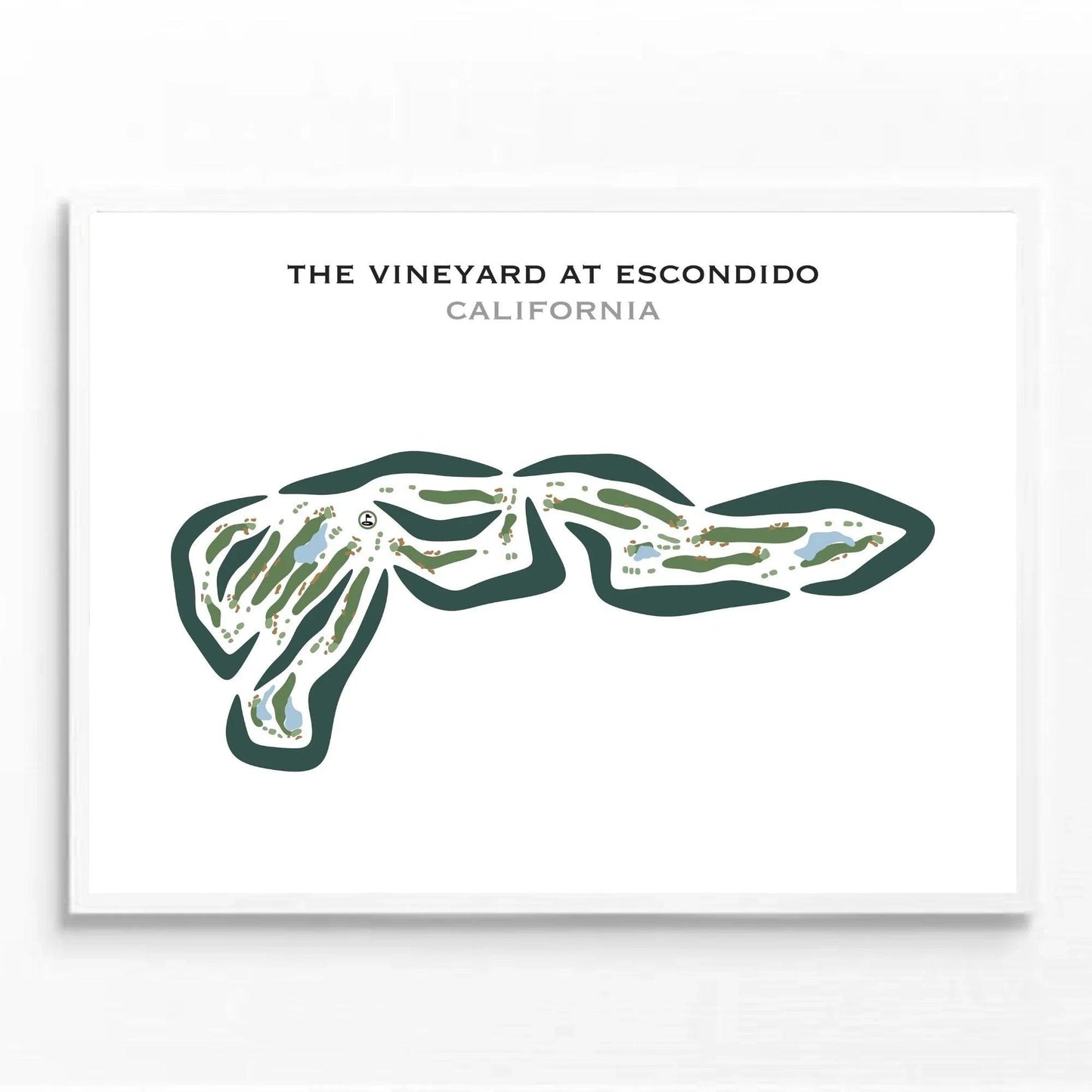 The Vineyard at Escondido, California - Printed Golf Courses