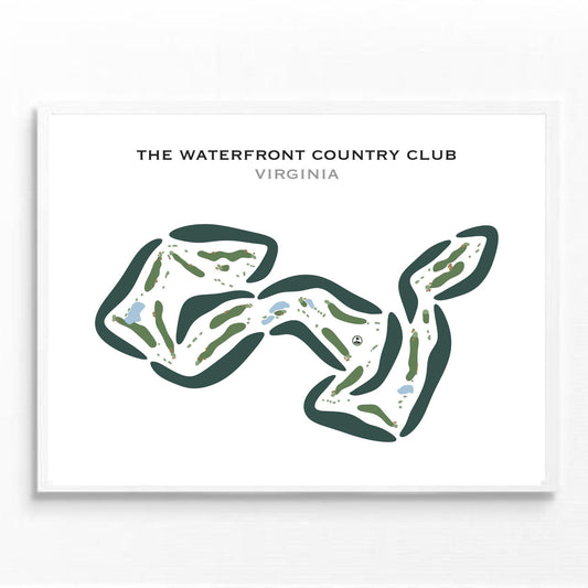 Waterfront Country Club, Virginia - Printed Golf Courses