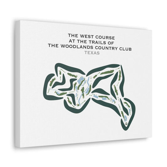 The West Course - The Golf Trails at The Woodlands, Texas - Printed Golf Courses
