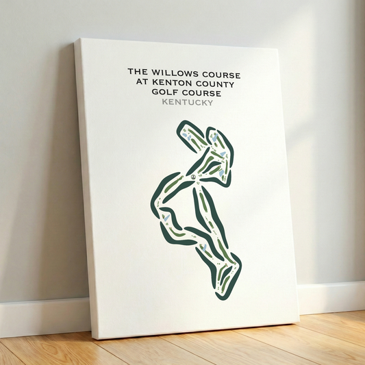 The Willows Course at Kenton County Golf Course, Kentucky - Printed Golf Courses