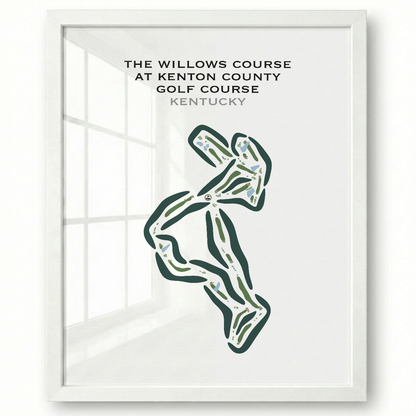The Willows Course at Kenton County Golf Course, Kentucky - Printed Golf Courses