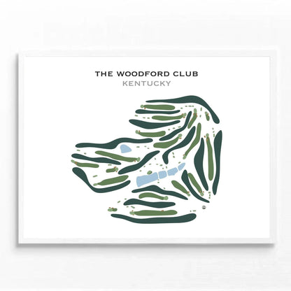 The Woodford Club, Kentucky - Printed Golf Course