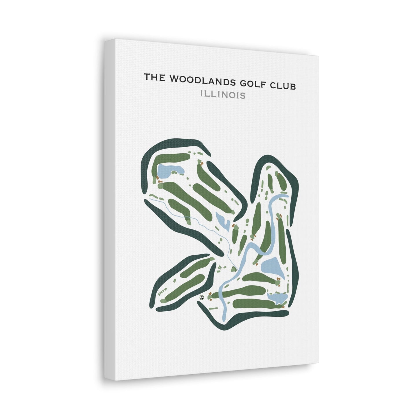 The Woodlands Golf Club, Illinois - Printed Golf Courses