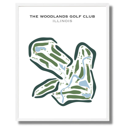 The Woodlands Golf Club, Illinois - Printed Golf Courses