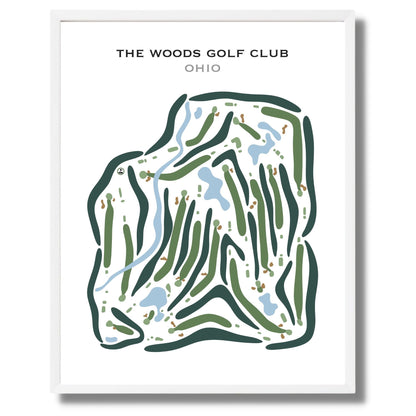 The Woods Golf Club, Ohio - Printed Golf Courses