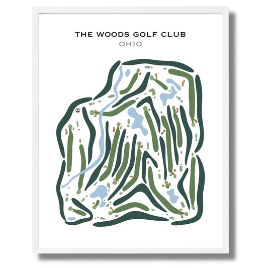 The Woods Golf Club, Ohio - Printed Golf Courses