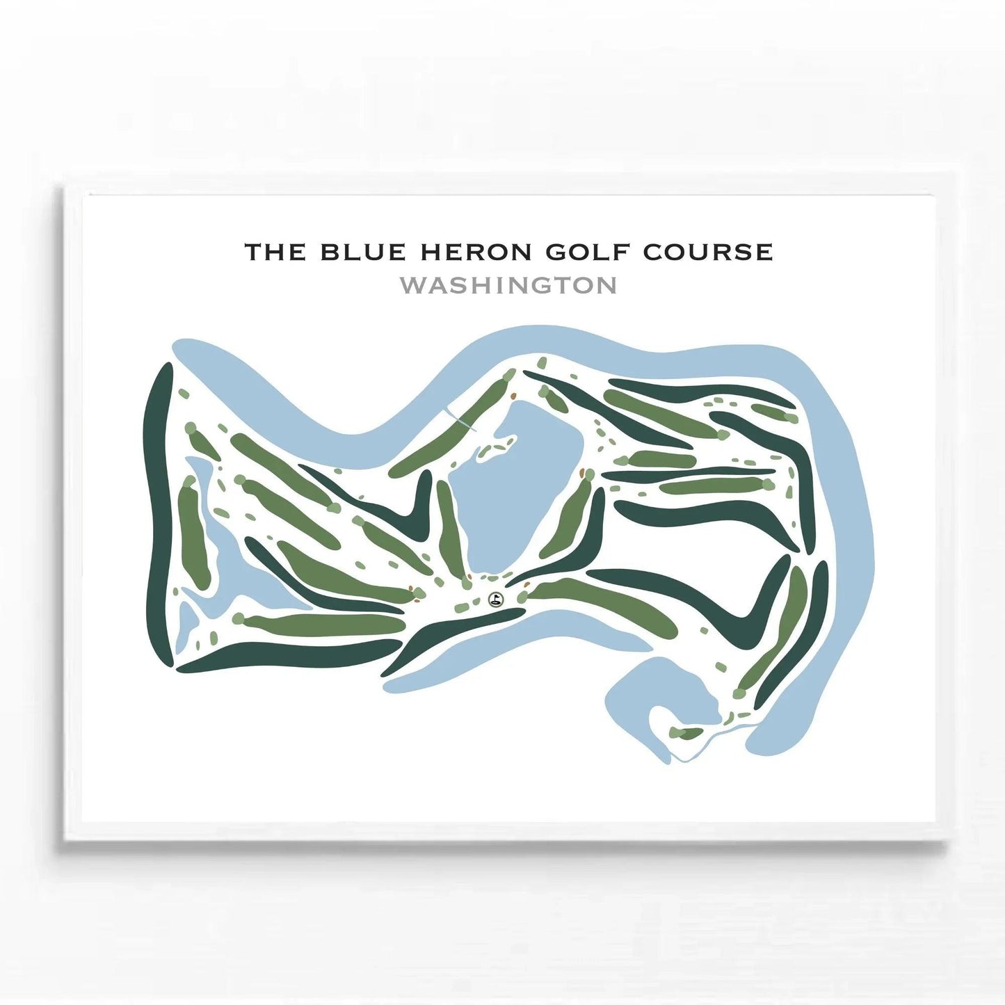 The Blue Heron Golf Course, Washington - Printed Golf Courses