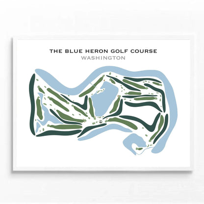 The Blue Heron Golf Course, Washington - Printed Golf Courses