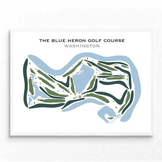 The Blue Heron Golf Course, Washington - Printed Golf Courses