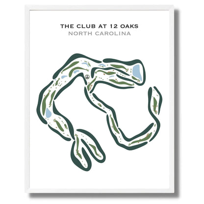 The Club at 12 Oaks, North Carolina - Printed Golf Courses
