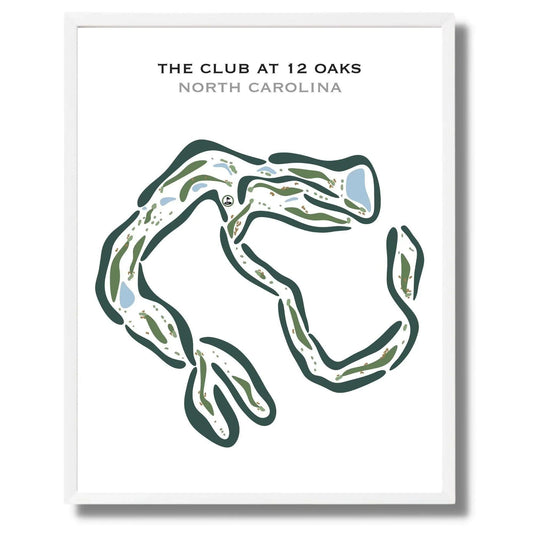 The Club at 12 Oaks, North Carolina - Printed Golf Courses