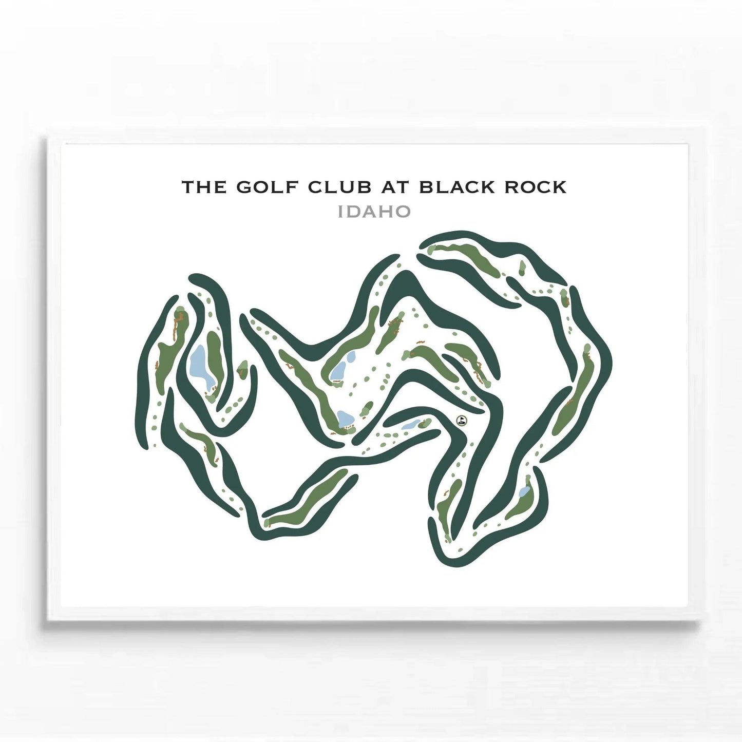 The Golf Club At Black Rock, Idaho - Printed Golf Courses