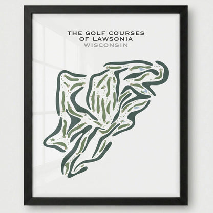 The Golf Courses of Lawsonia, Wisconsin - Printed Golf Courses