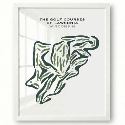 The Golf Courses of Lawsonia, Wisconsin - Printed Golf Courses