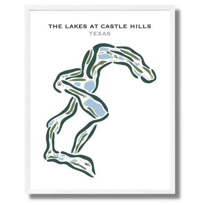The Lakes at Castle Hills, Texas - Printed Golf Courses