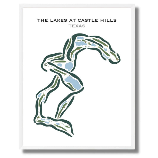 The Lakes at Castle Hills, Texas - Printed Golf Courses