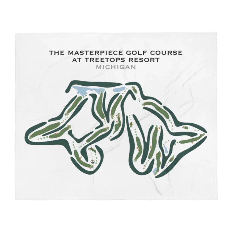 The Masterpiece Golf Course at Treetops Resort, Michigan - Printed Golf Course