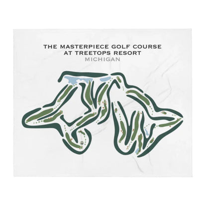 The Masterpiece Golf Course at Treetops Resort, Michigan - Printed Golf Course