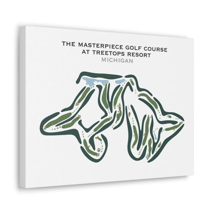 The Masterpiece Golf Course at Treetops Resort, Michigan - Printed Golf Course