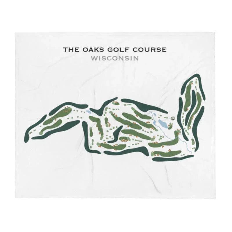 The Oaks Golf Course, Wisconsin - Printed Golf Course