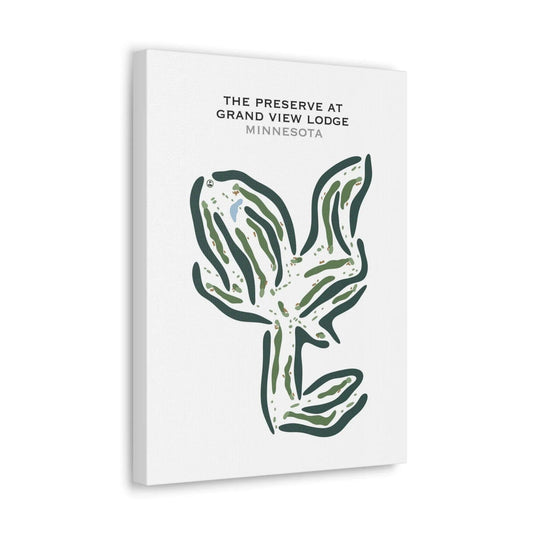 The Preserve Grand View Lodge, Minnesota - Printed Golf Courses