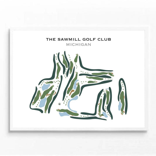 The Sawmill Golf Club, Michigan - Printed Golf Courses