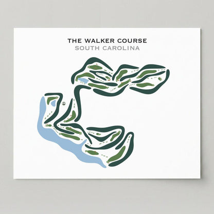 The Walker Course, South Carolina - Printed Golf Courses