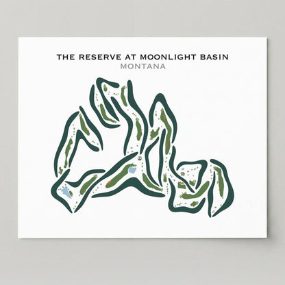 The Reserve at Moonlight Basin, Montana - Printed Golf Courses
