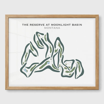 The Reserve at Moonlight Basin, Montana - Printed Golf Courses