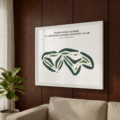 Third Nine Course at Bermuda Dunes Country Club, California - Printed Golf Courses