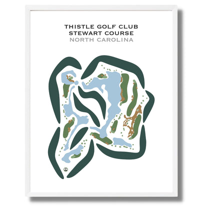 Thistle Golf Club, Stewart Course, North Carolina - Printed Golf Courses