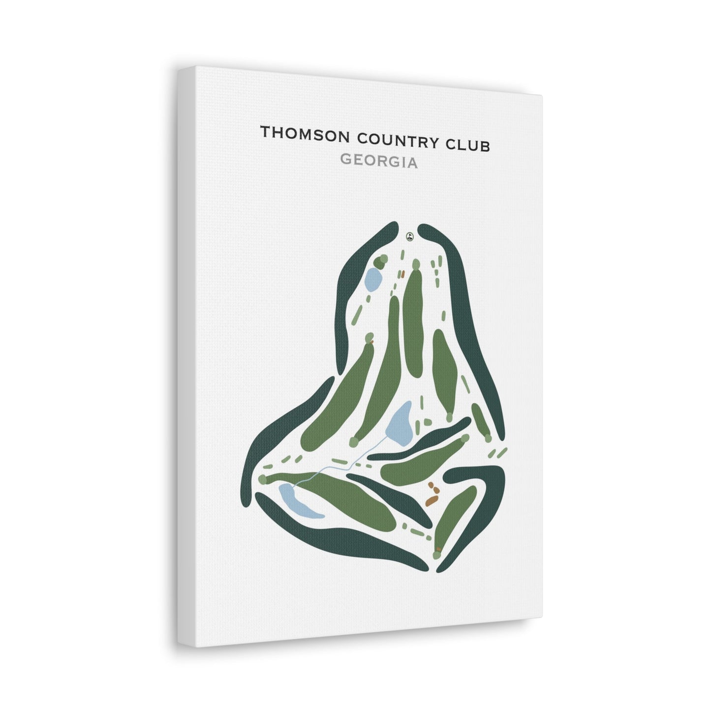 Thomson Country Club, Georgia - Printed Golf Courses