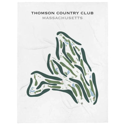 Thomson Country Club, Massachusetts - Printed Golf Course