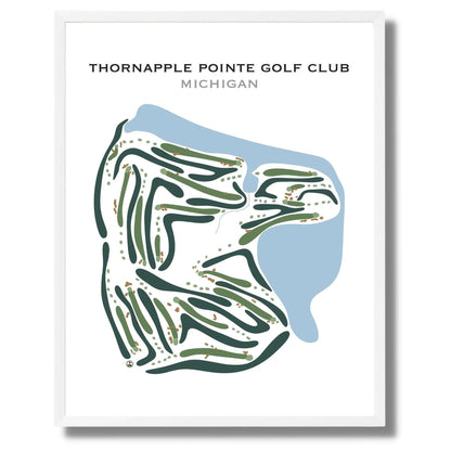 Thornapple Pointe Golf Club, Michigan - Printed Golf Courses