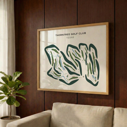 Thorntree Country Club, Texas - Printed Golf Courses