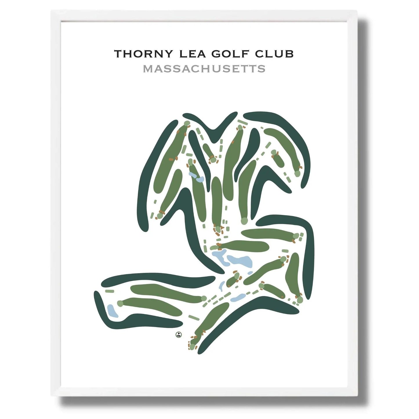 Thorny Lea Golf Club, Massachusetts - Printed Golf Courses