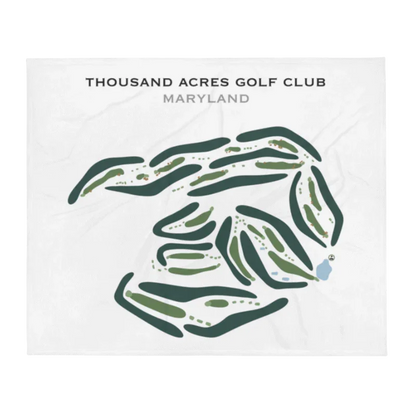 Thousand Acres Golf Club, Maryland - Printed Golf Courses