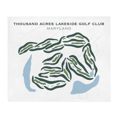 Thousand Acres Lakeside Golf Club, Maryland - Printed Golf Courses