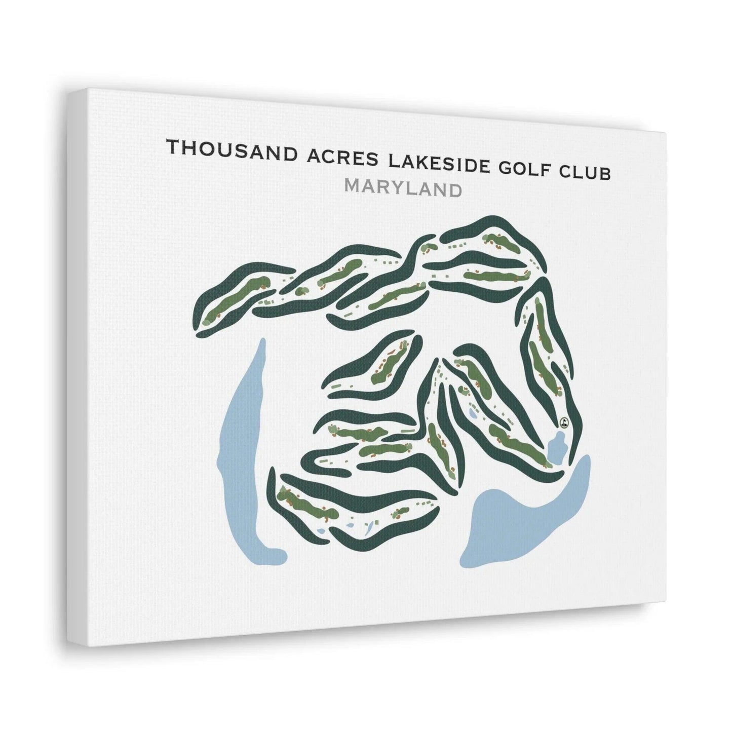 Thousand Acres Lakeside Golf Club, Maryland - Printed Golf Courses