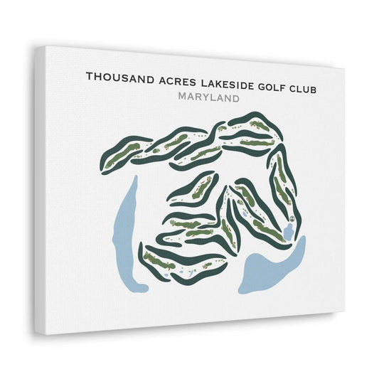 Thousand Acres Lakeside Golf Club, Maryland - Printed Golf Courses