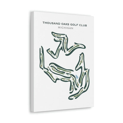 Thousand Oaks Golf Club, Michigan - Printed Golf Courses