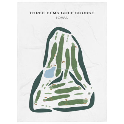 Three Elms Golf Course, Iowa - Printed Golf Courses