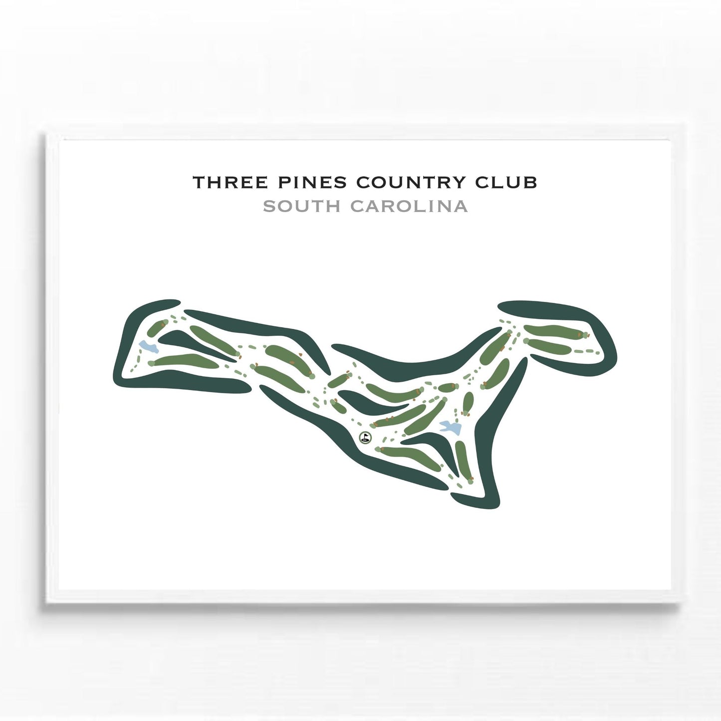 Three Pines Country Club, South Carolina - Printed Golf Courses