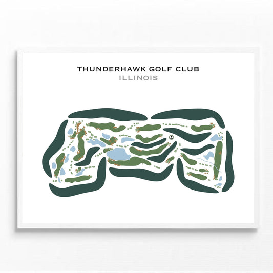Thunderhawk Golf Club, Illinois - Printed Golf Courses