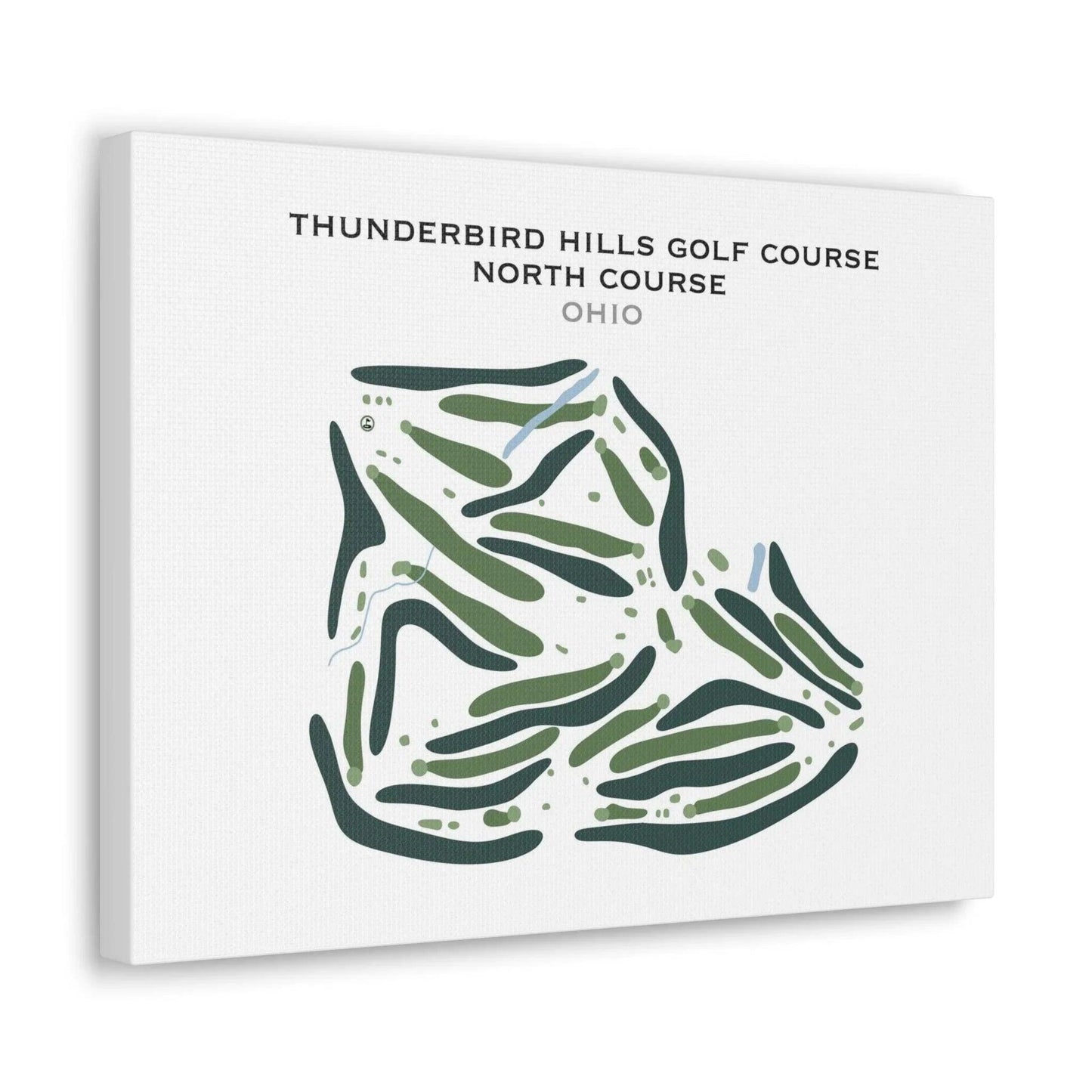 Thunderbird Hills Golf Course, North Course, Ohio - Printed Golf Course