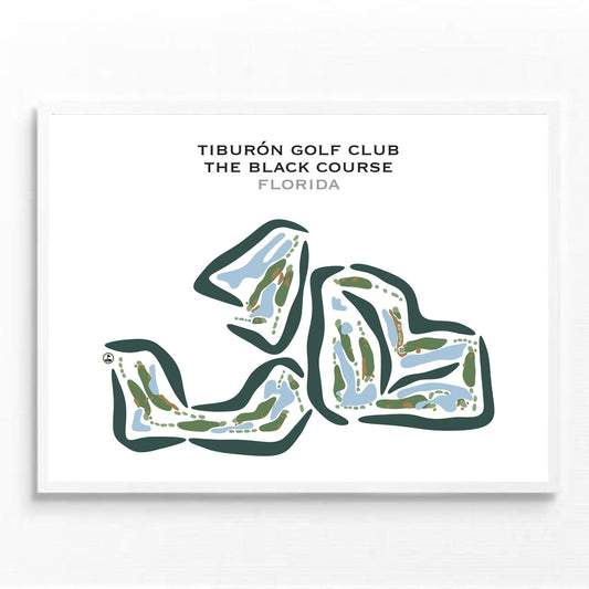 Tiburón Golf Club - The Black Course, Florida - Printed Golf Courses