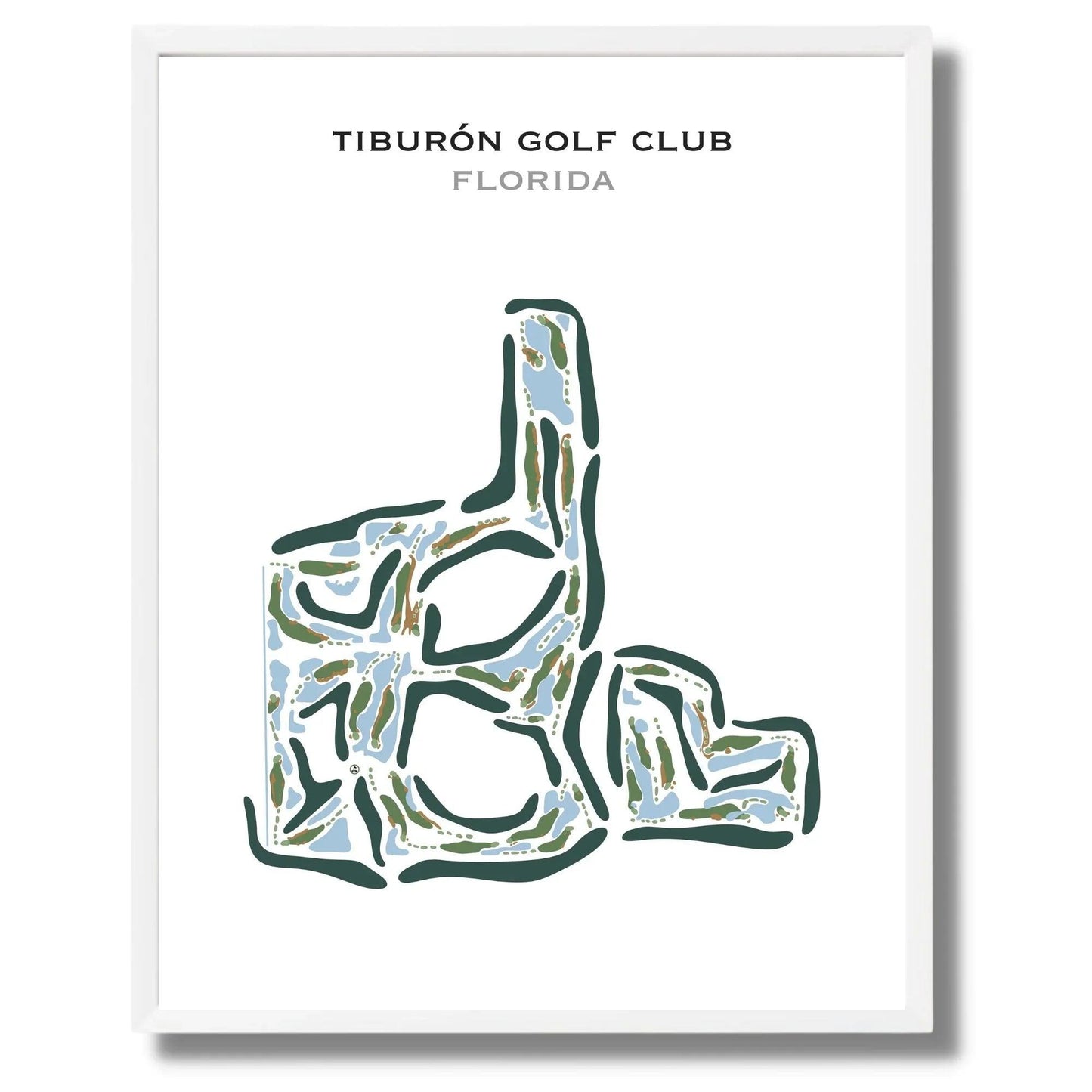 Tiburón Golf Club, Florida - Printed Golf Courses