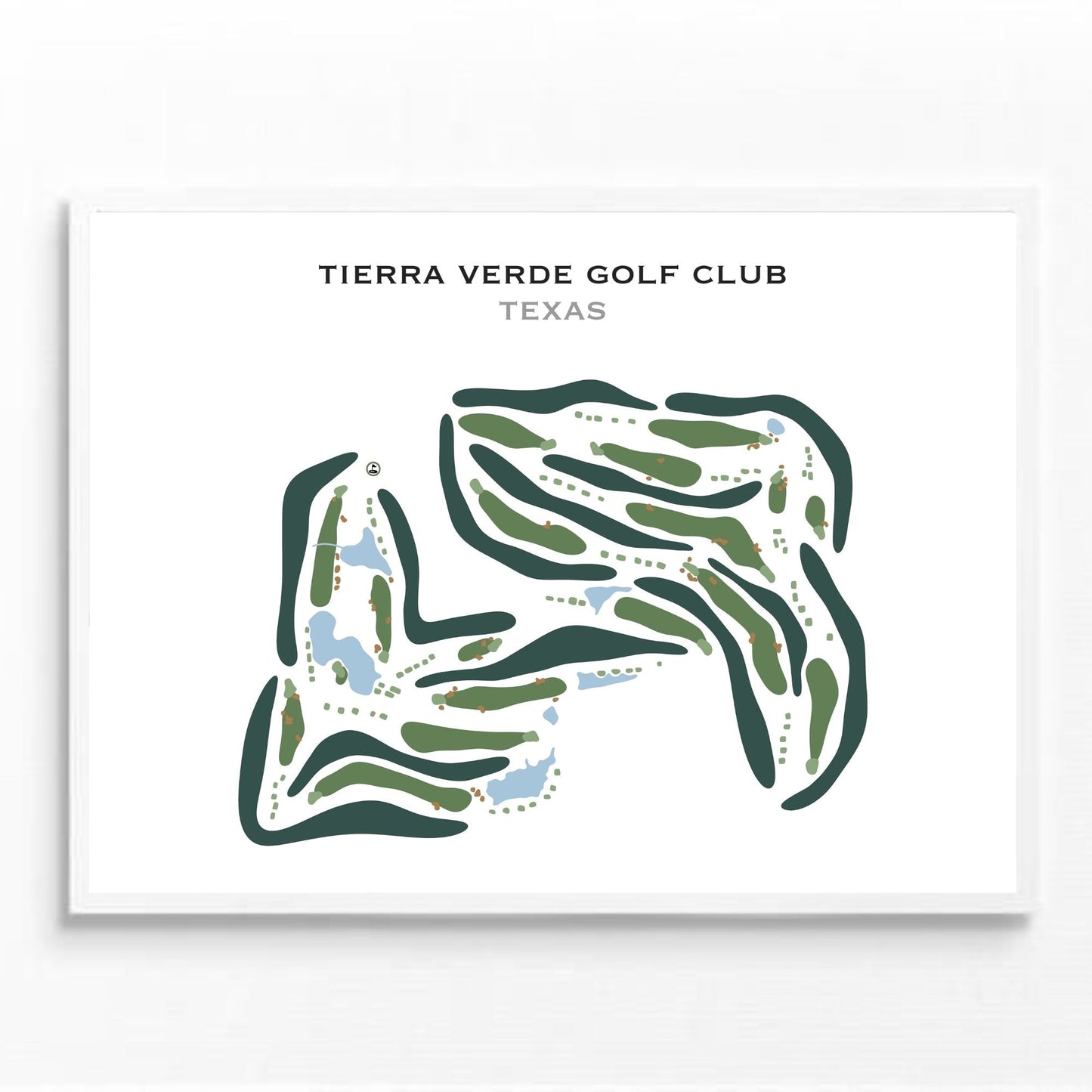 Tierra Verde Golf Club, Texas - Printed Golf Courses
